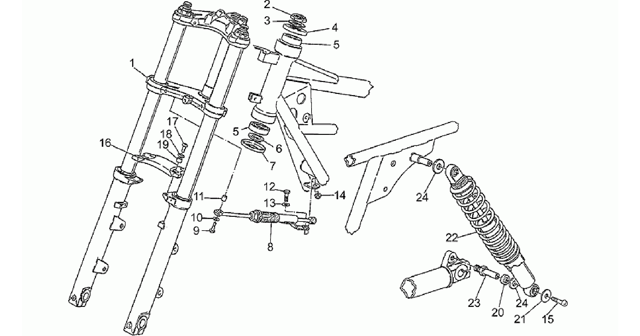 Front/rear shock absorber