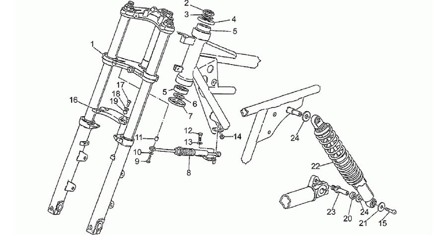 Front/rear shock absorber