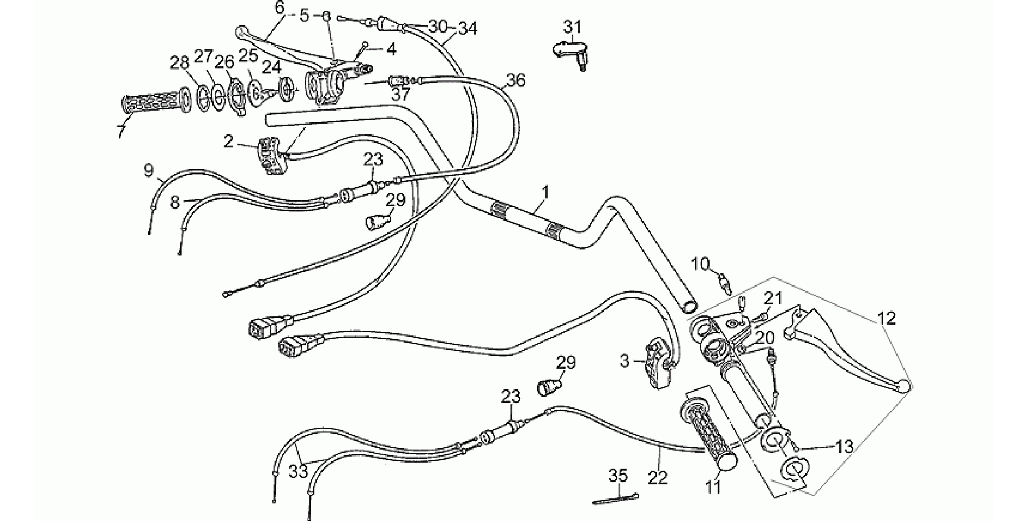 Handlebar-controls, 1st series