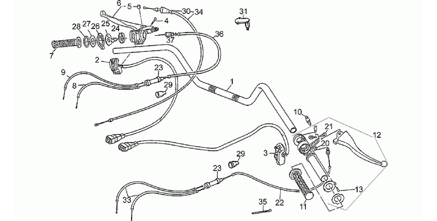 Handlebar-controls, 1st series