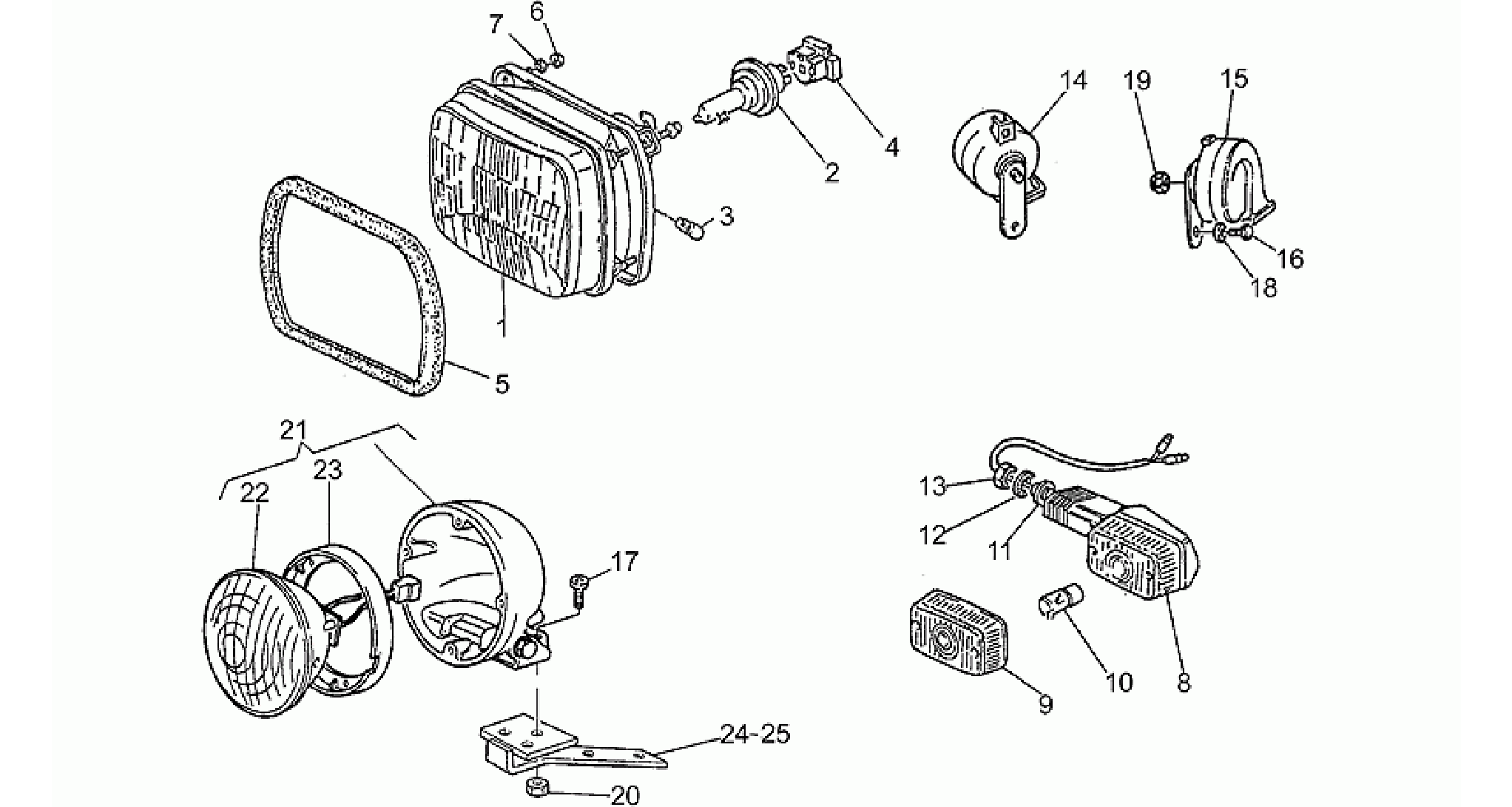 Headlight-Horn