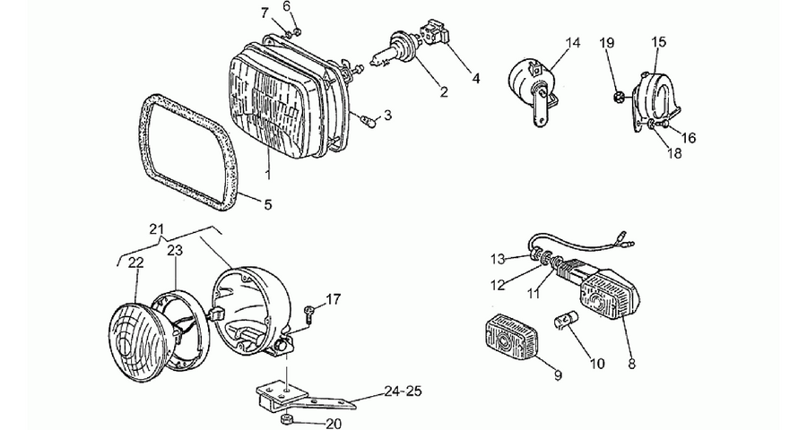 Headlight-Horn