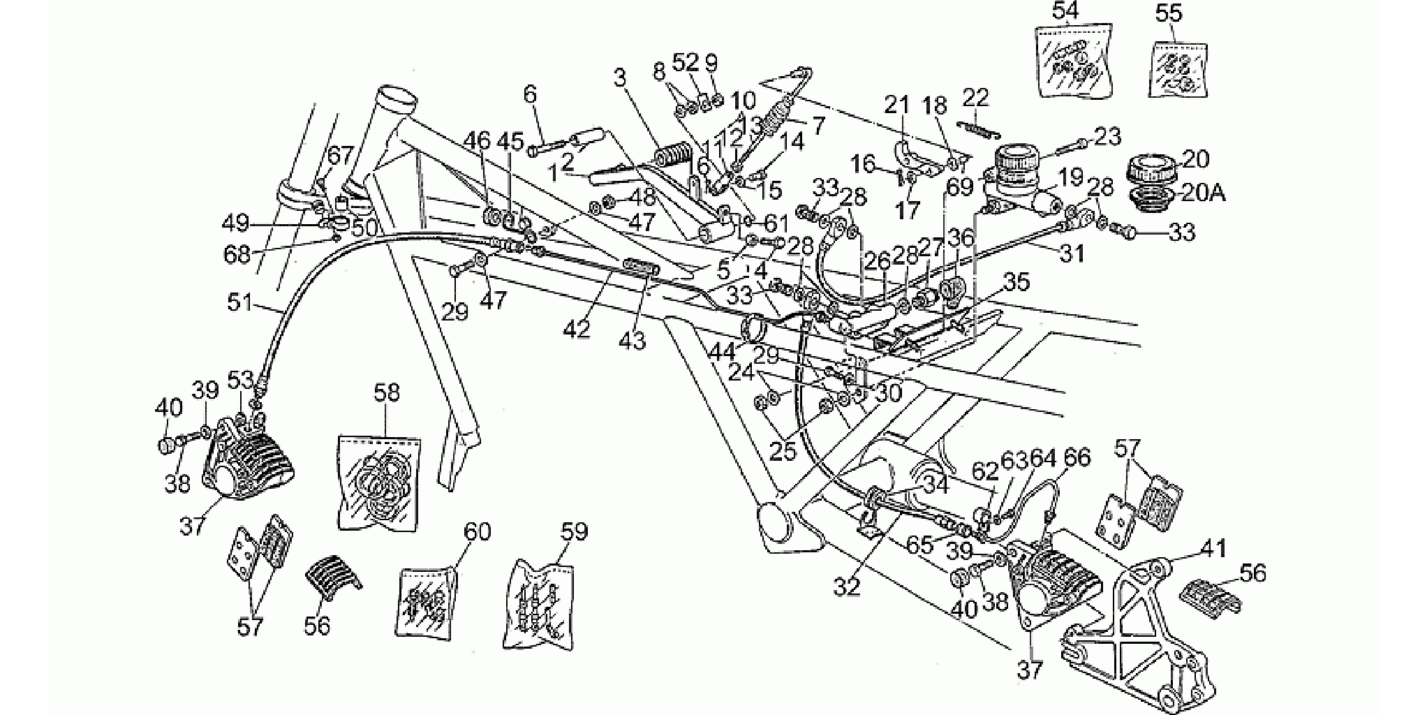Rear master cylinder