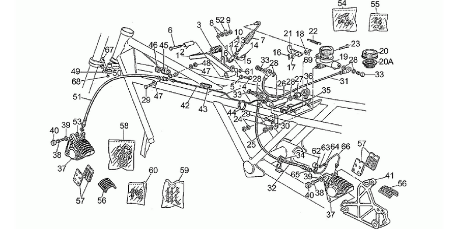 Rear master cylinder