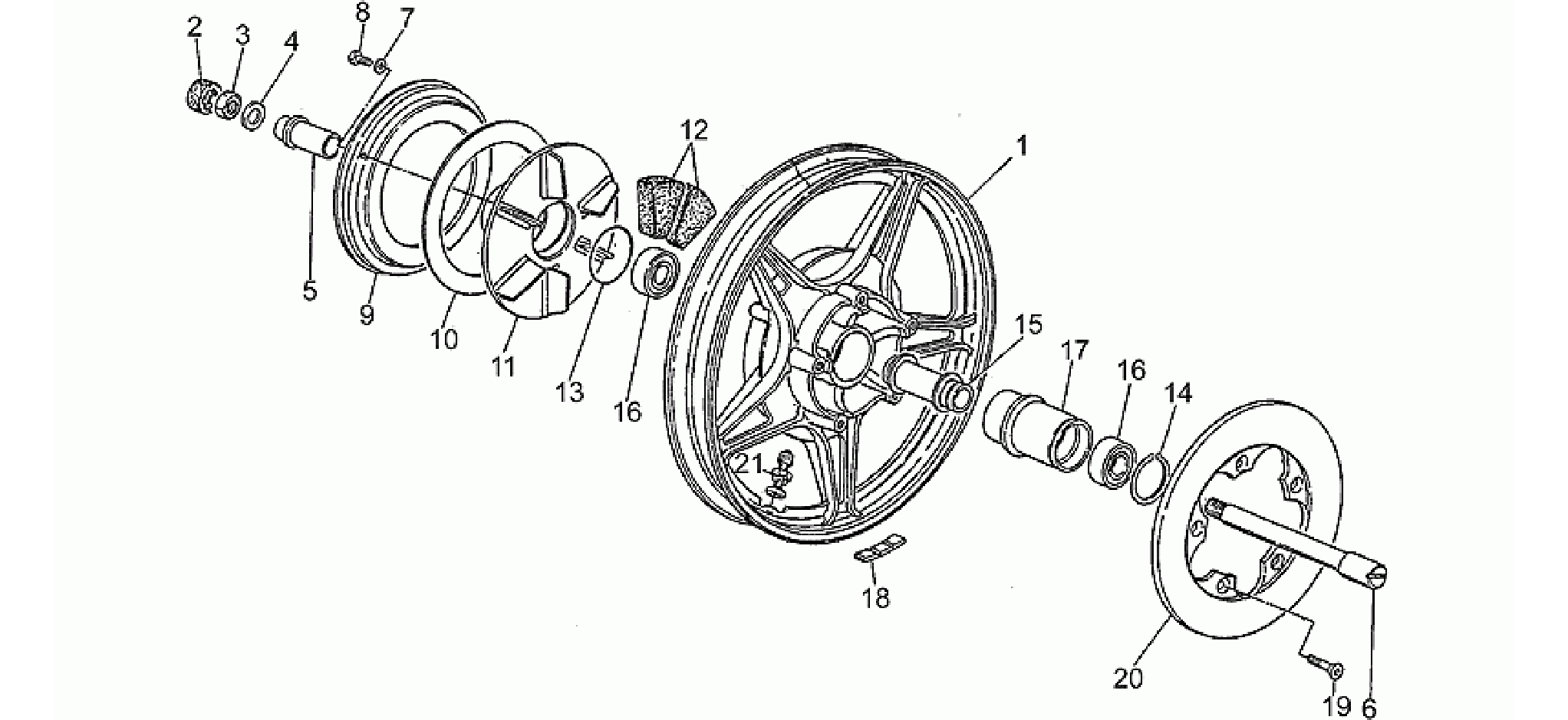 Rear wheel