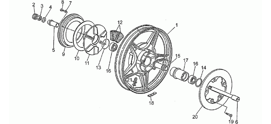 Rear wheel