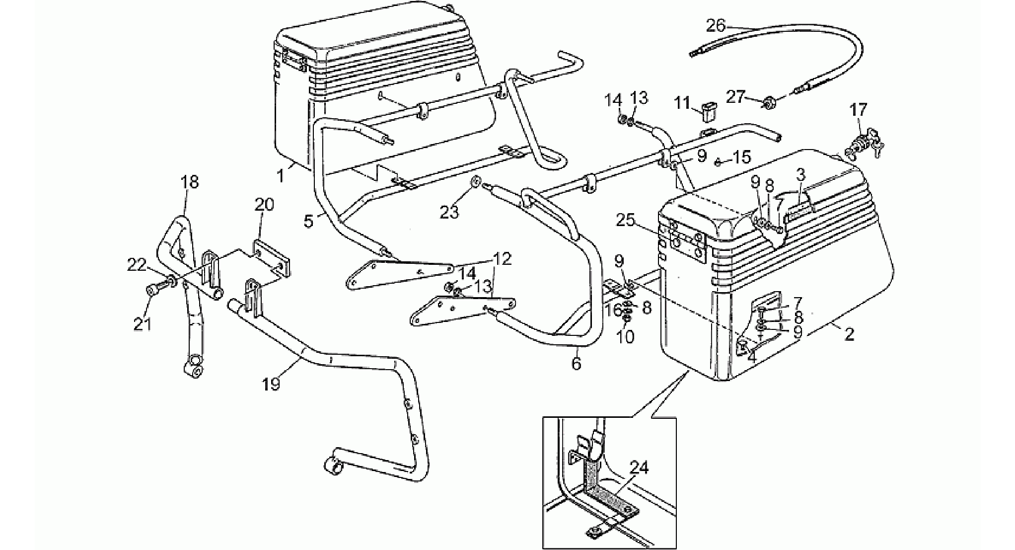 Saddlebags, pair