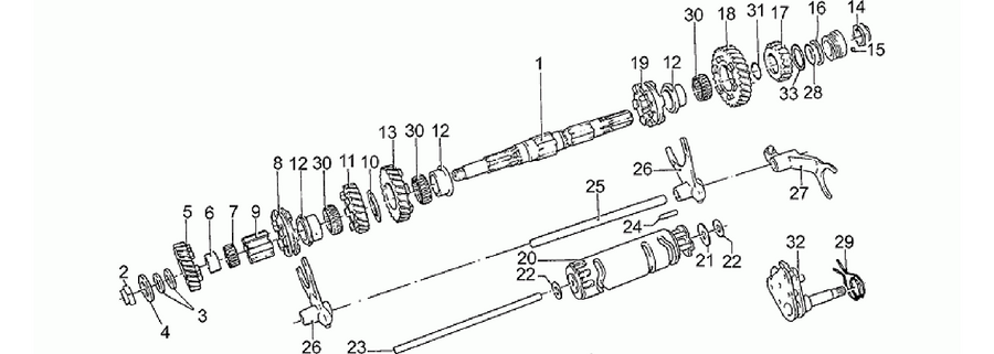Driven shaft