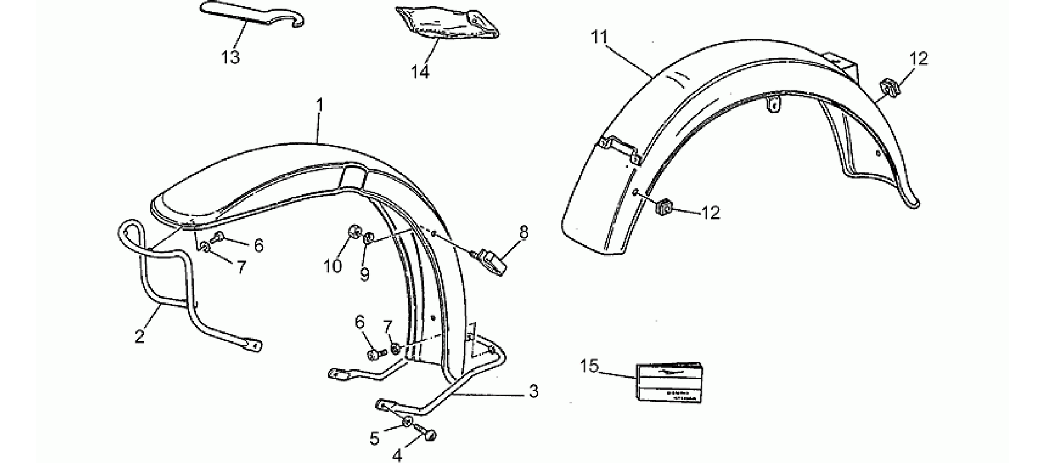 Front/Rear mudguard