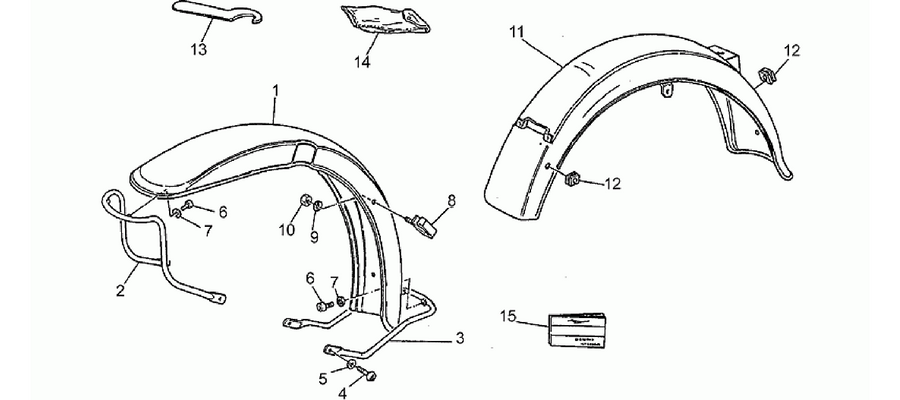 Front/Rear mudguard