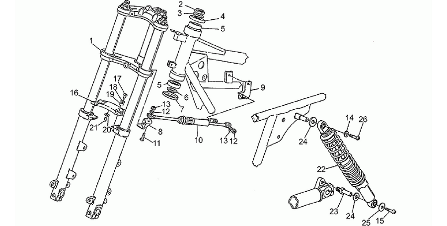 Front/rear shock absorber