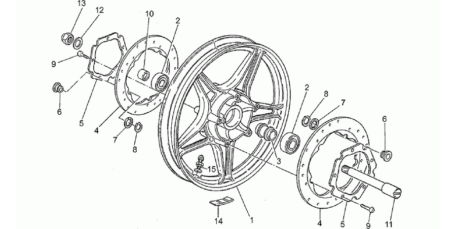 Front wheel, alloy