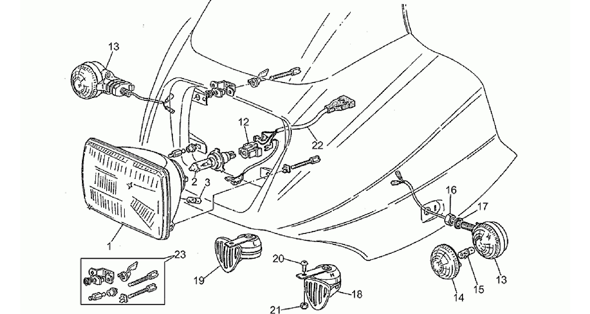 Headlight-Horn
