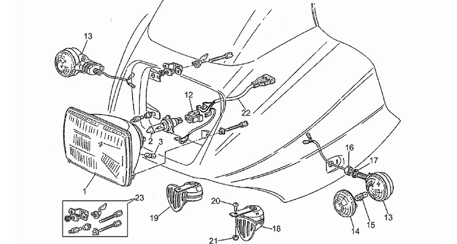 Headlight-Horn