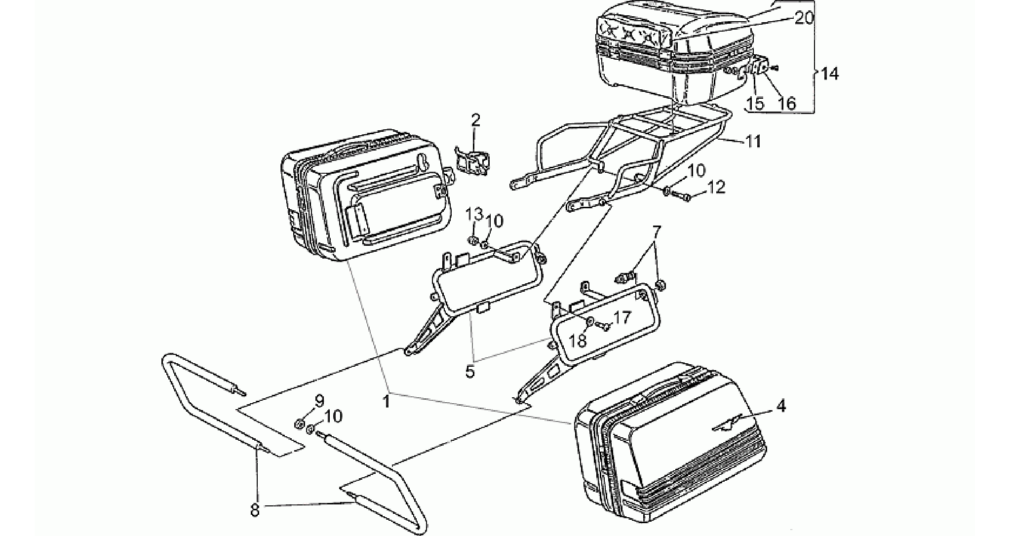 Saddlebags, pair