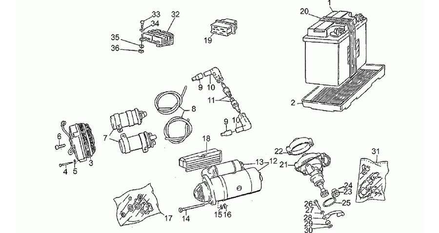 Bosch starter motor