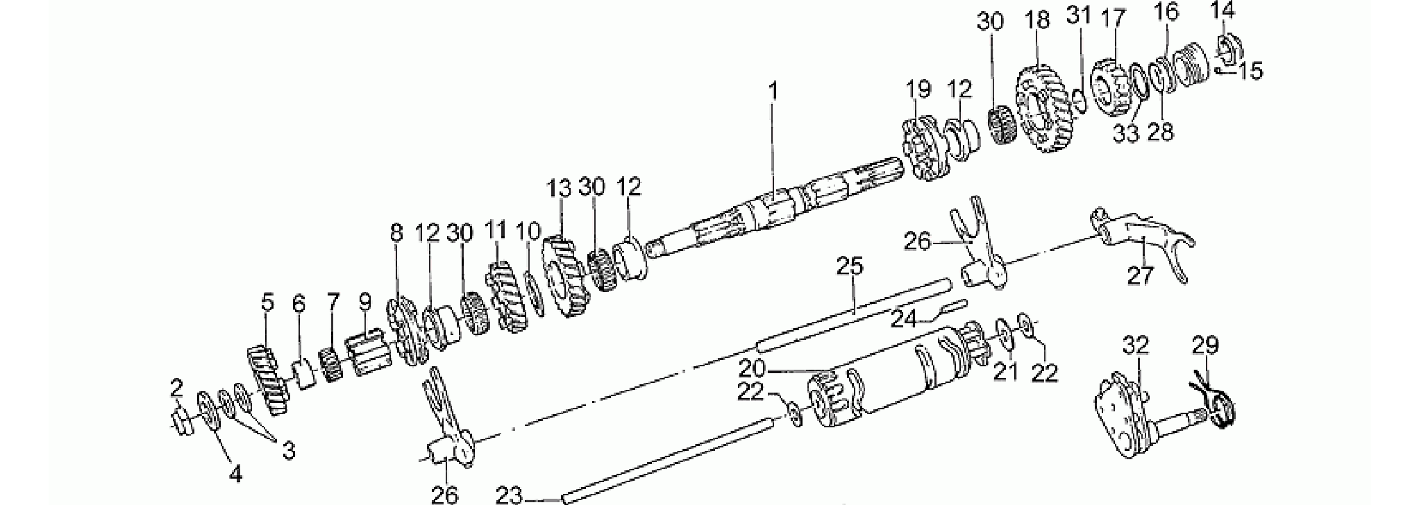 Driven shaft
