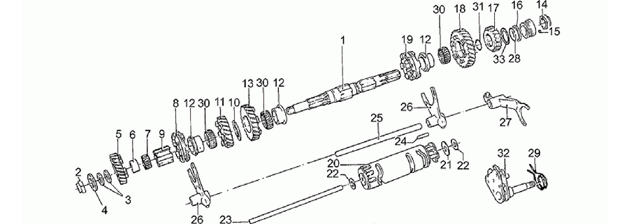 Driven shaft