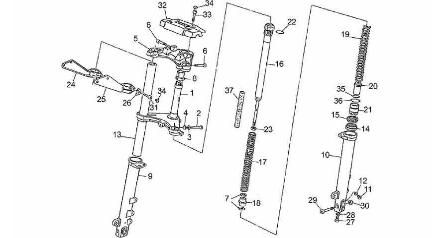Front fork, 1st series