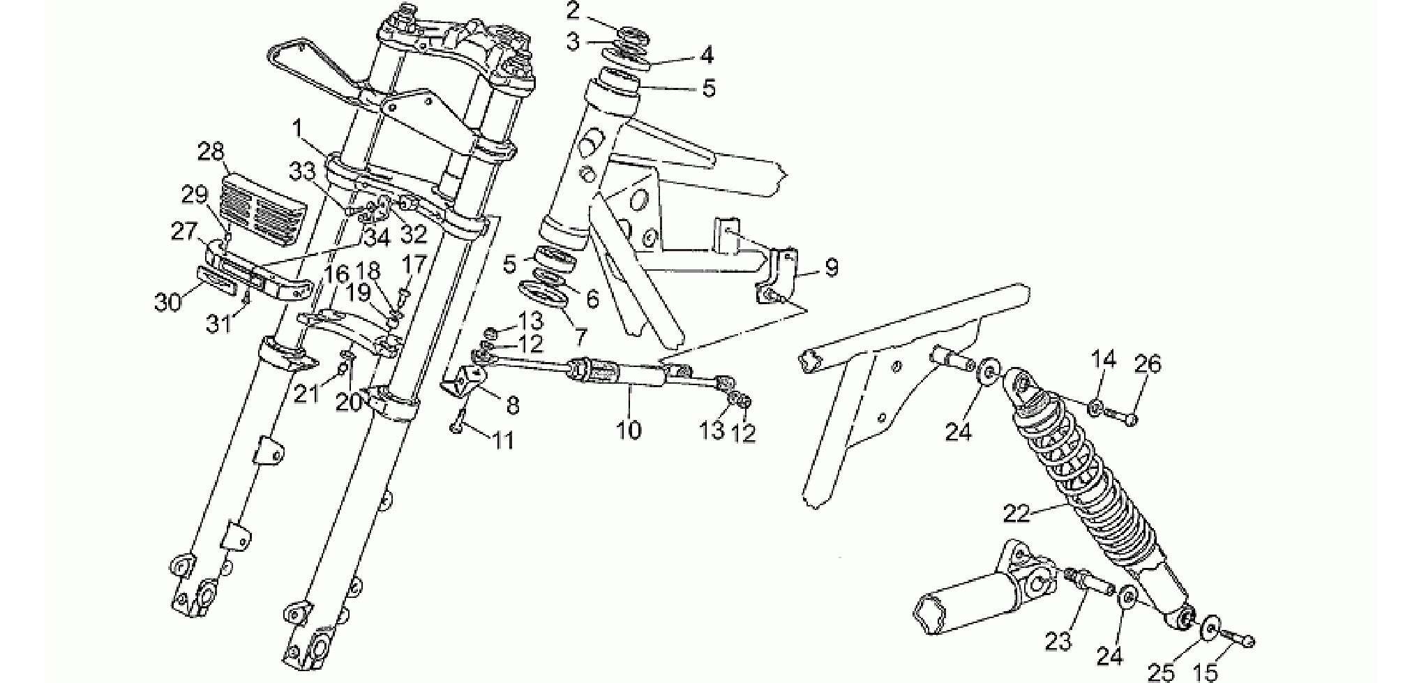 Front/rear shock absorber