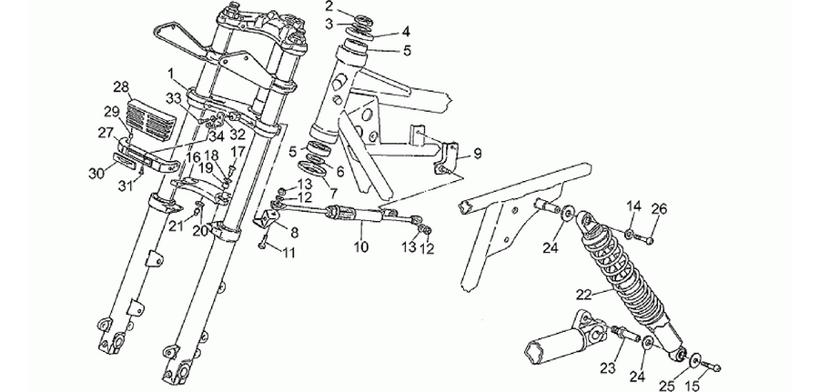Front/rear shock absorber