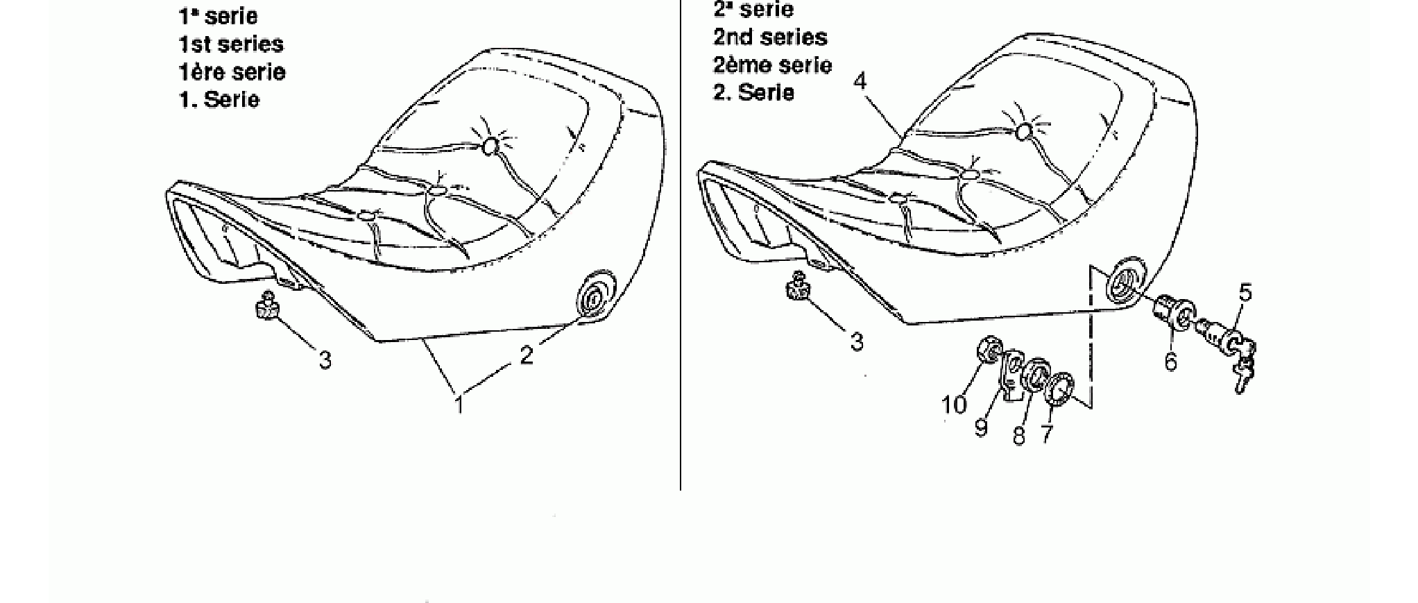 Front seat 1st-2nd series