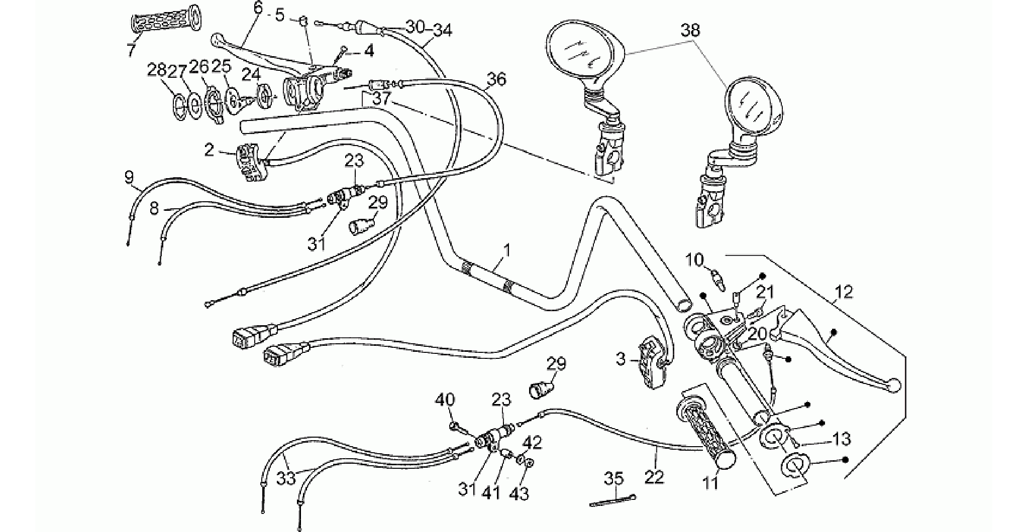 Handlebar-controls, 1st series