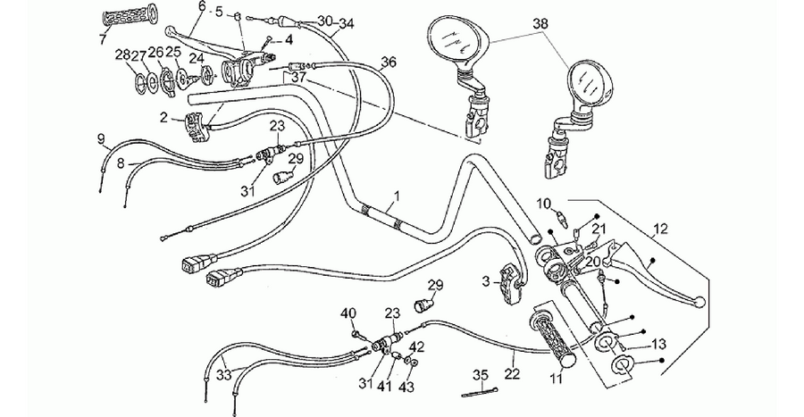 Handlebar-controls, 1st series