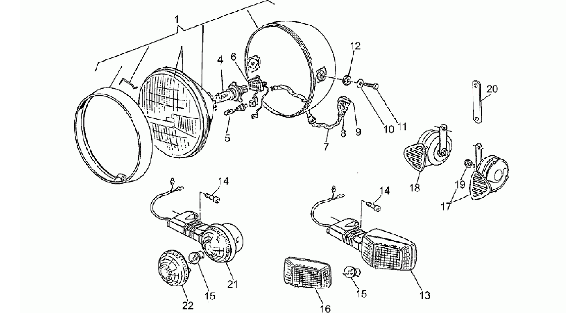 Headlight-Horn