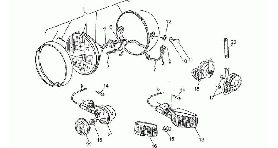 Headlight-Horn