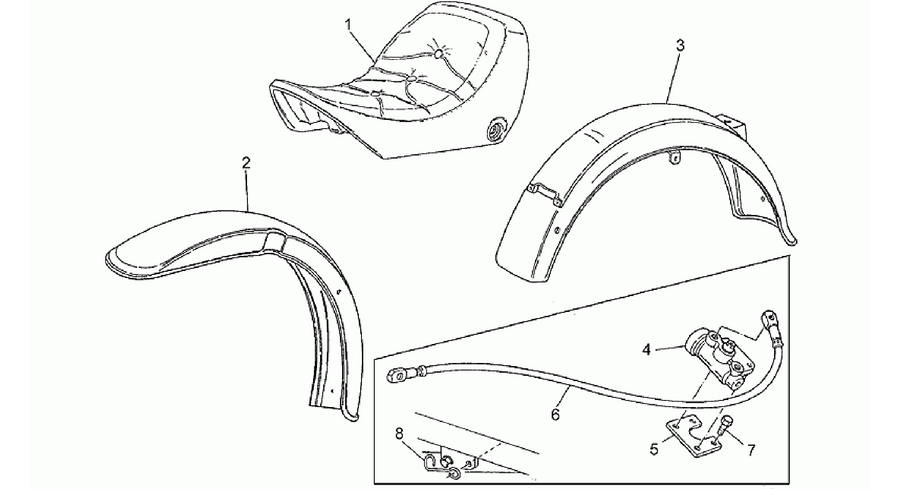 Mudguards-seat 1991-D