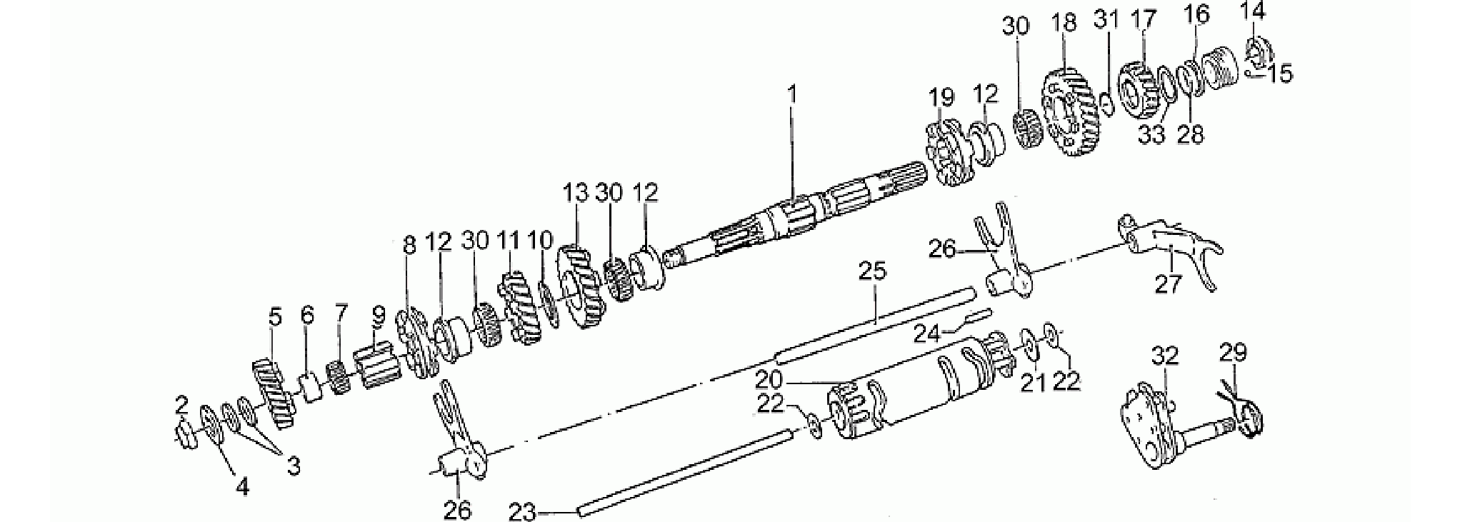 Driven shaft