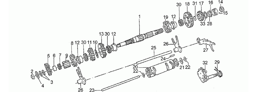 Driven shaft