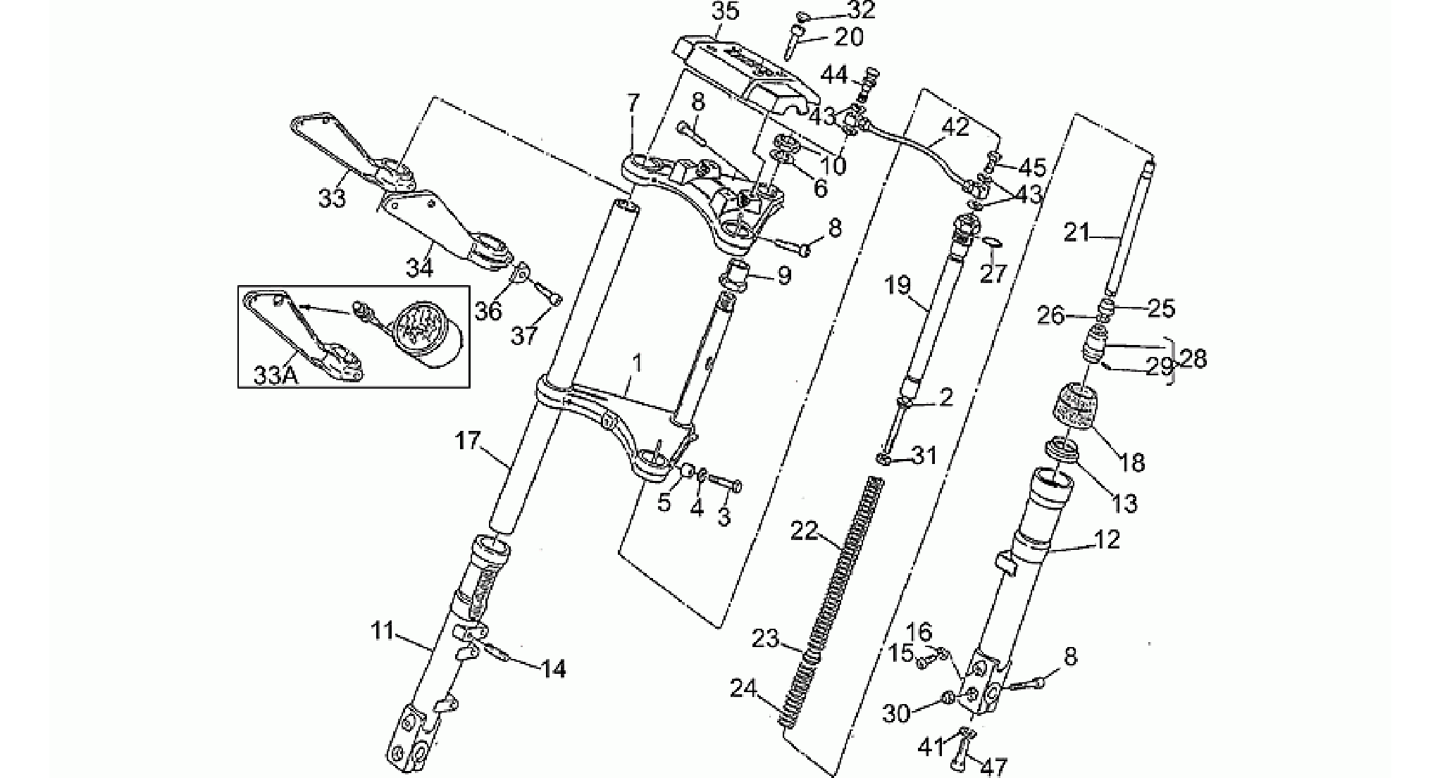 Front fork, 1st series