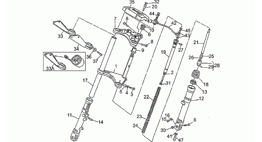 Front fork, 1st series