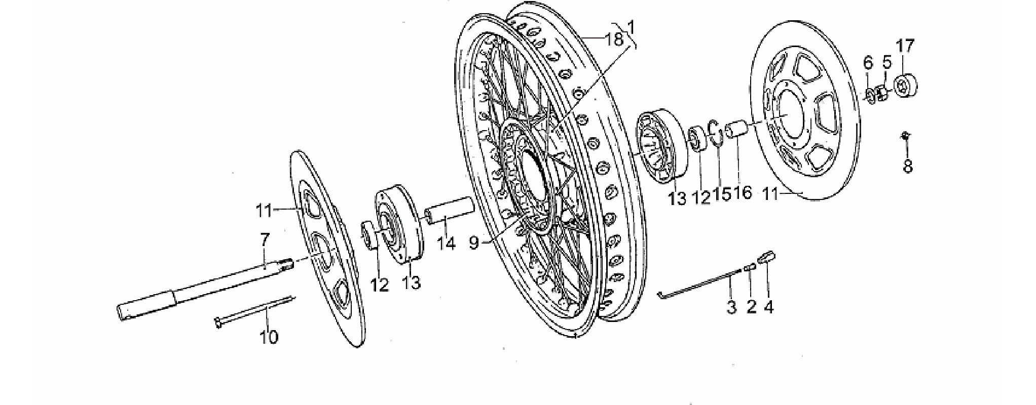 Front wh, spokes, 1st series