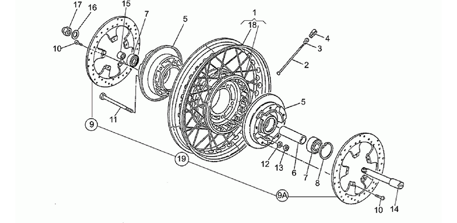 Front wh, spokes, 2nd series