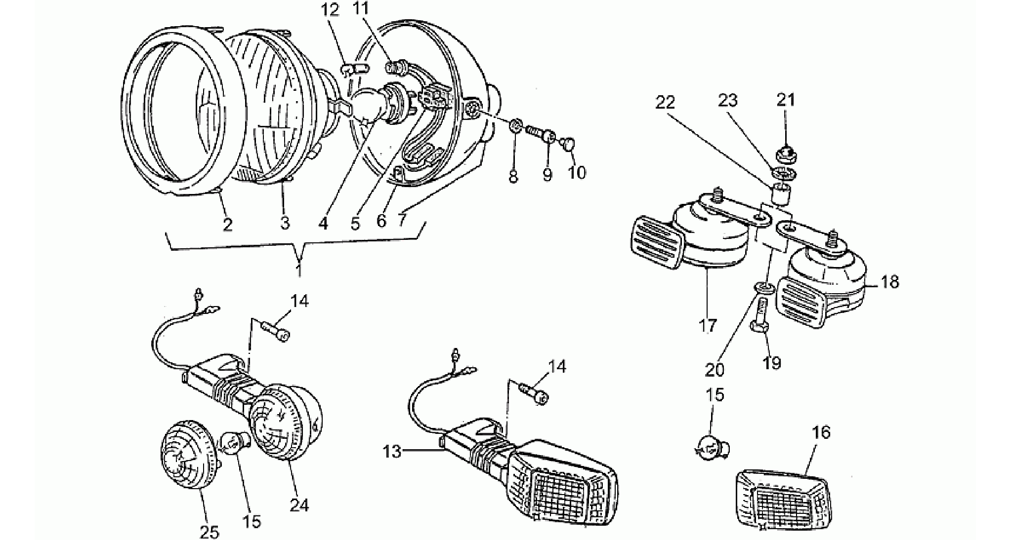 Headlight-Horn