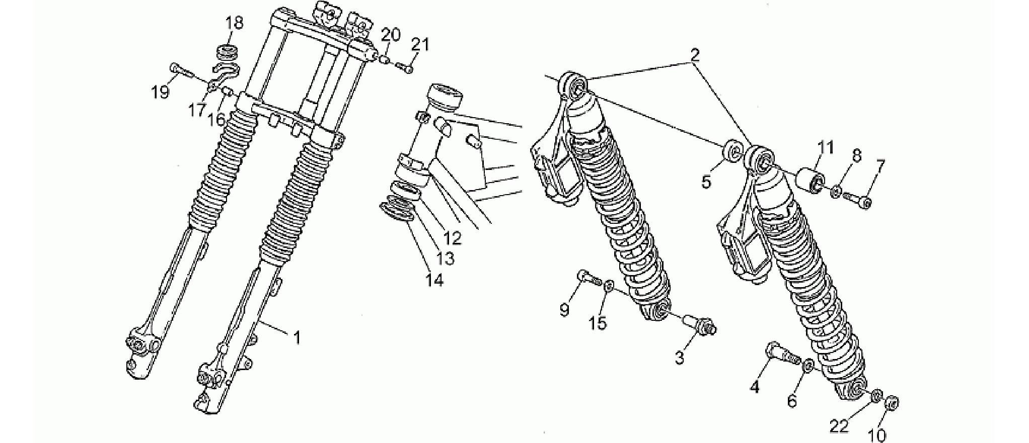 Front/rear shock absorber