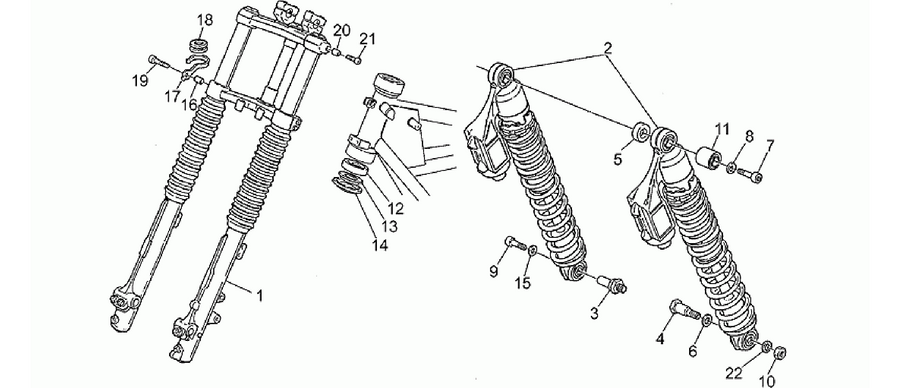 Front/rear shock absorber