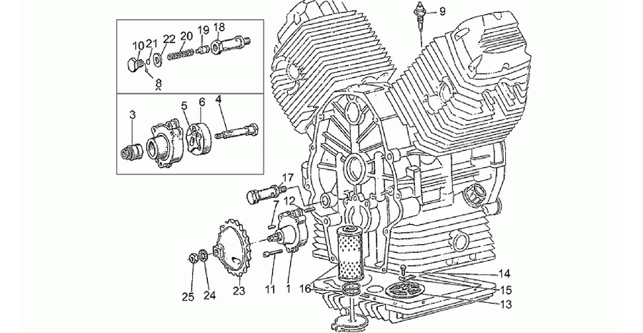 Oil pump-filter