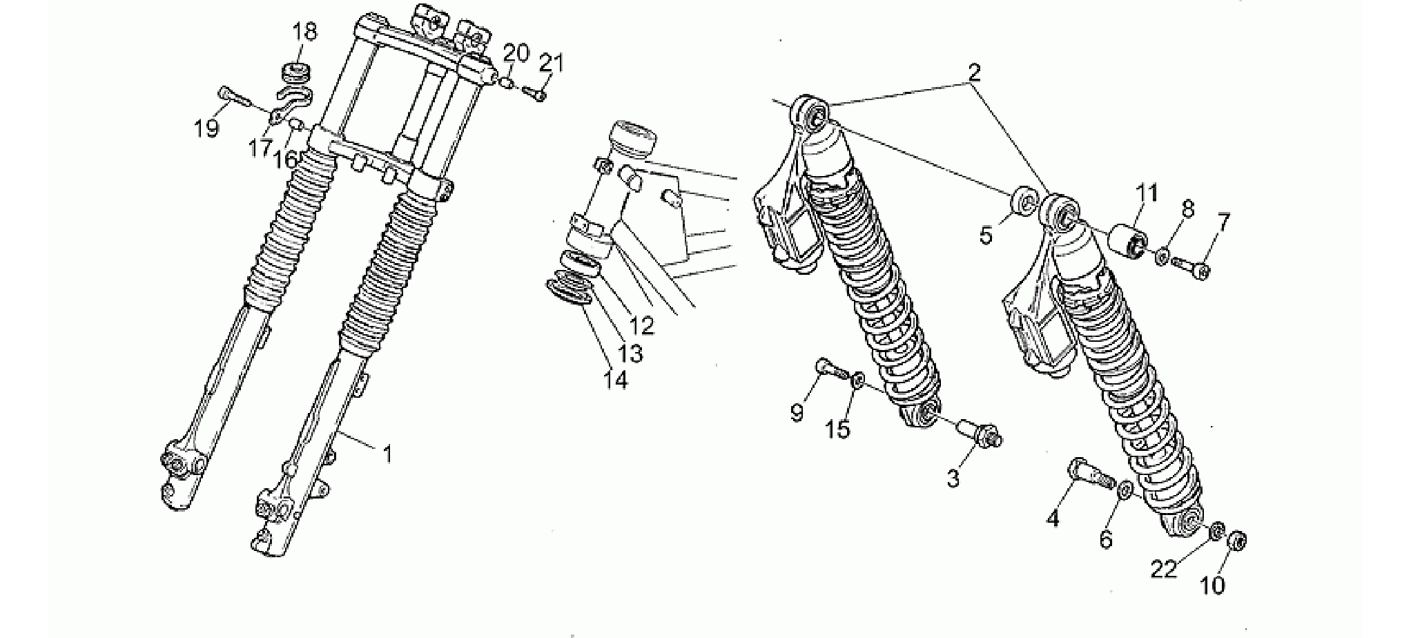 Front/rear shock absorber