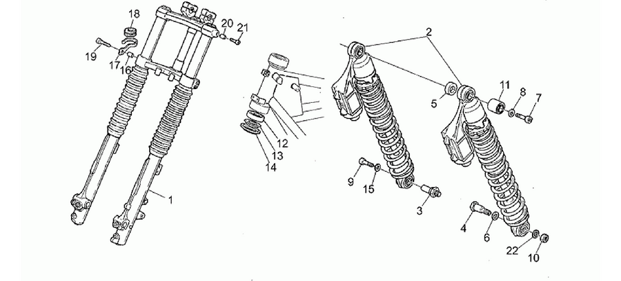 Front/rear shock absorber