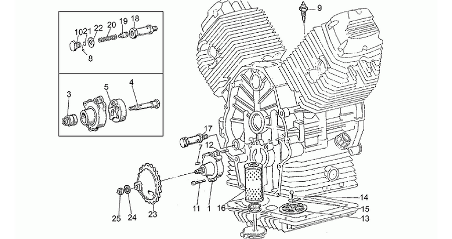 Oil pump-filter