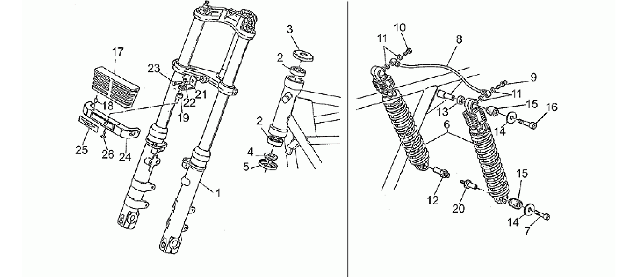 Front/rear shock absorber