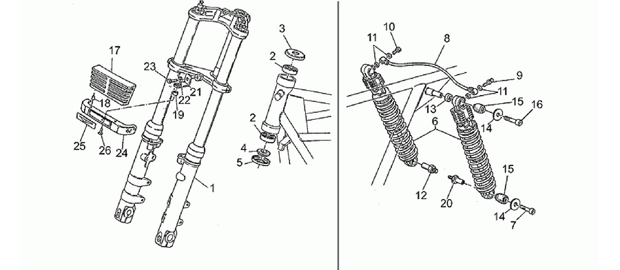 Front/rear shock absorber