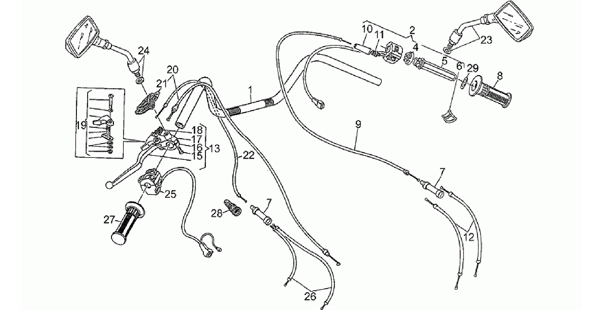 Domino-Cev handlebar contr.