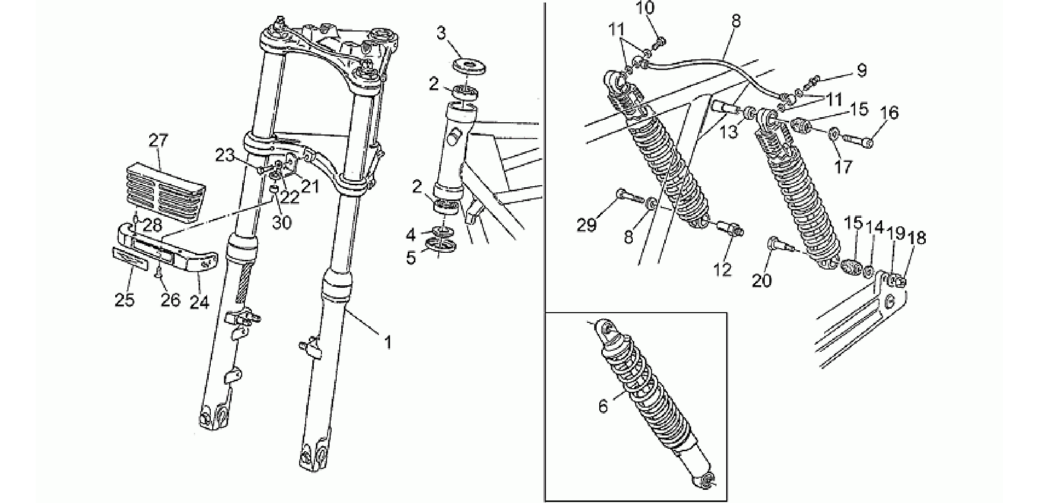 Front/rear shock absorber