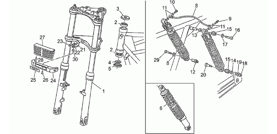 Front/rear shock absorber