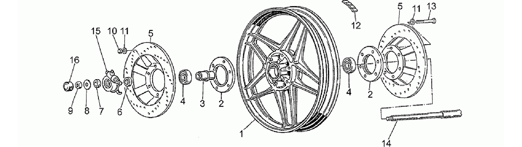 Front wheel, alloy